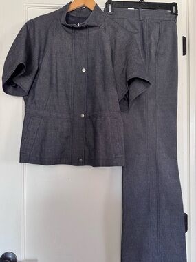 BCBGMaxAzria Dark Denim Denim Suit